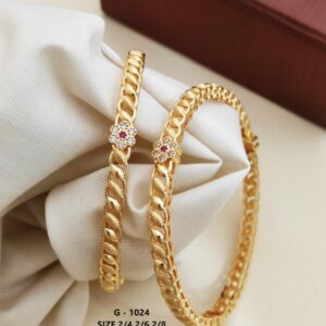 Micro Gold Plated Brass Bangles